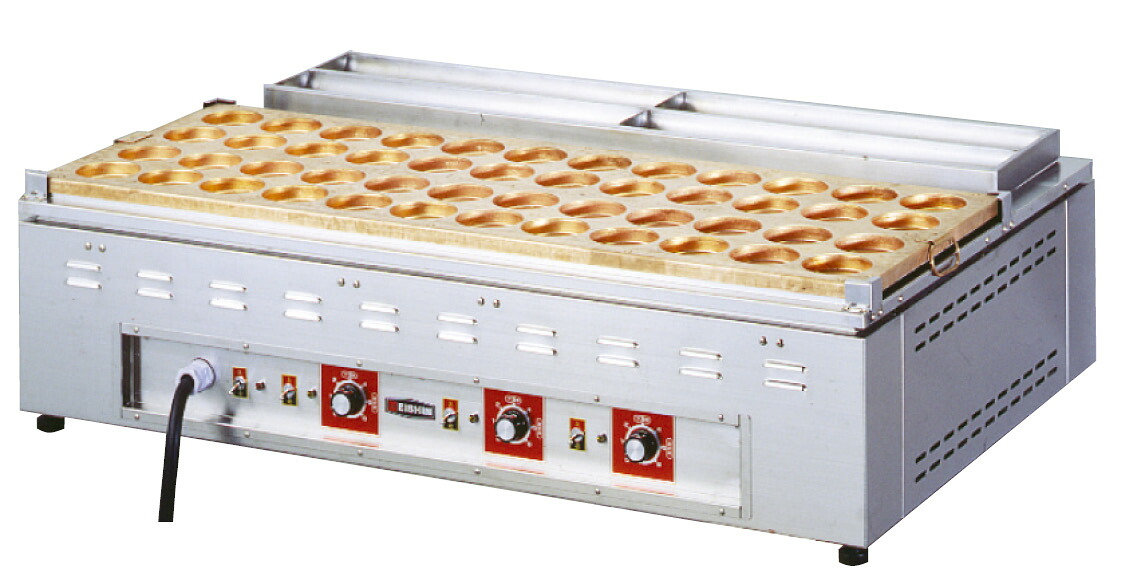 灯し火大判焼器(今川焼) ＯＨ－４８ 銅板48穴 三相200V 径78×H17粍 HOBN0401