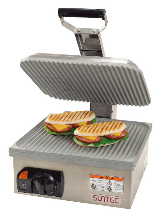 楽天市場】サンテック プレスグリルメーカー (パニーニメーカー) 1連式