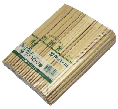 竹箸 ２１ｃｍ (１００膳×３０入) MWBS0501