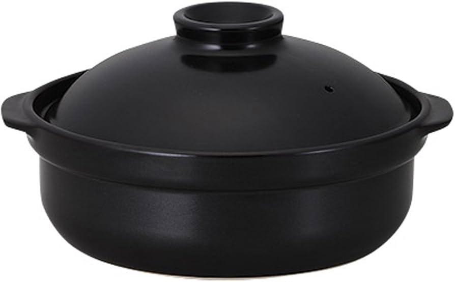 桐井瀬戸もの MODERNO12.5 洋風煮込土鍋 黒いこと9号鍋 IH相応う 19830059 食器・カトラリー・グラス-その他