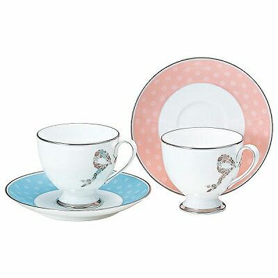 NARUMI ナルミ フェリシータ！ Felicita！ ペアコーヒーセット コーヒーカップ＆ソーサー(アソート) 210cc 2人用 95586-20861P