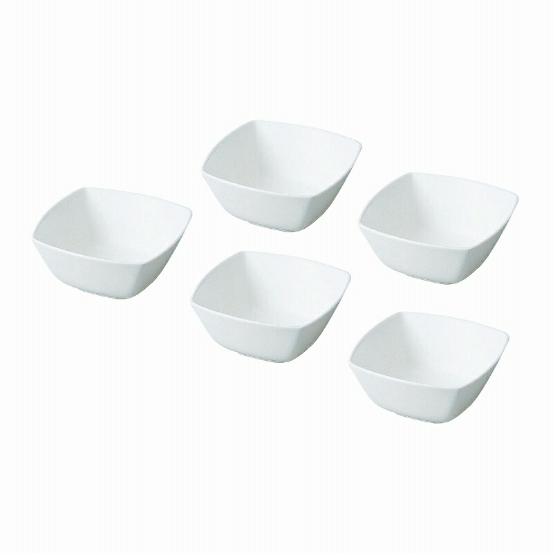NARUMI ナルミ スタイルズ(Styles) スクエアボウル 13(11)cm 5点セット 50481-23439 小鉢