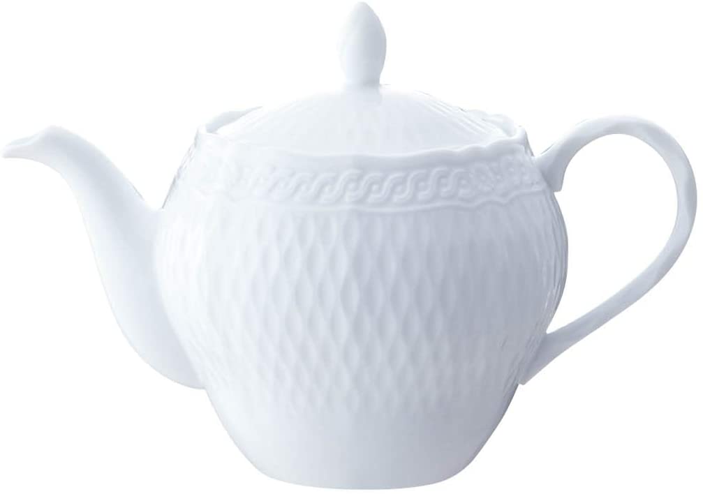 Noritake ノリ竹 シェール ブラン ティーポット（大） 1120ml 1655L/T94863 1655L/94863