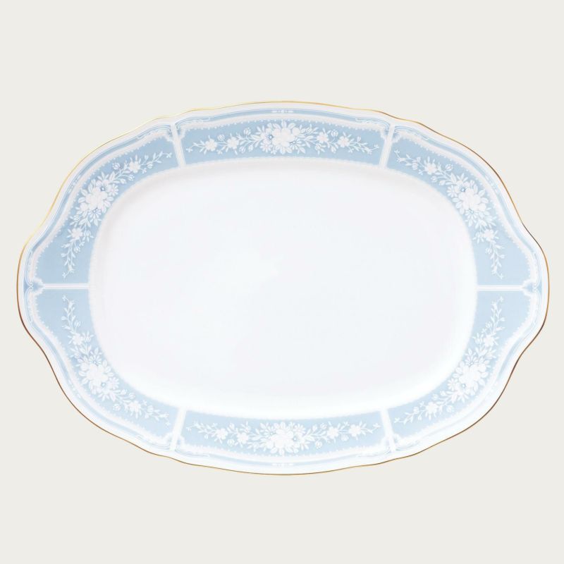 Noritake ノリ竹 レースウッドゴールド 36.5糎オーバルプラター T9544A/1507 1507L/T94444 お皿