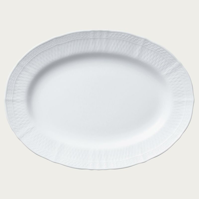 Noritake ノリタケ シェール ブラン 36cmオーバルプラター 94844/1655 1655L/94844 大皿｜WADA TOKI
