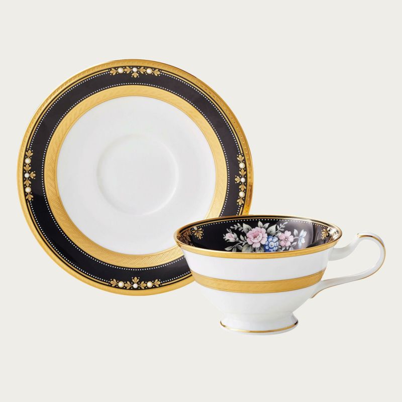 Noritake ノリ竹 イブニングマジェスティ お茶・珈琲碗皿 優勝杯＆平円盤 220ml T59587/4818-1 4818-1J/T59587 お茶優勝杯 珈琲優勝杯