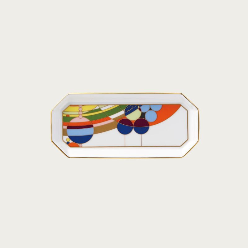 Noritake ノリ竹 真っ正直・ロイド・ライト ひな形 速見表御召しもの(マーチバルーンズ) 18.5珊お盆 中皿 WT54806/4947 4947J/WT54806