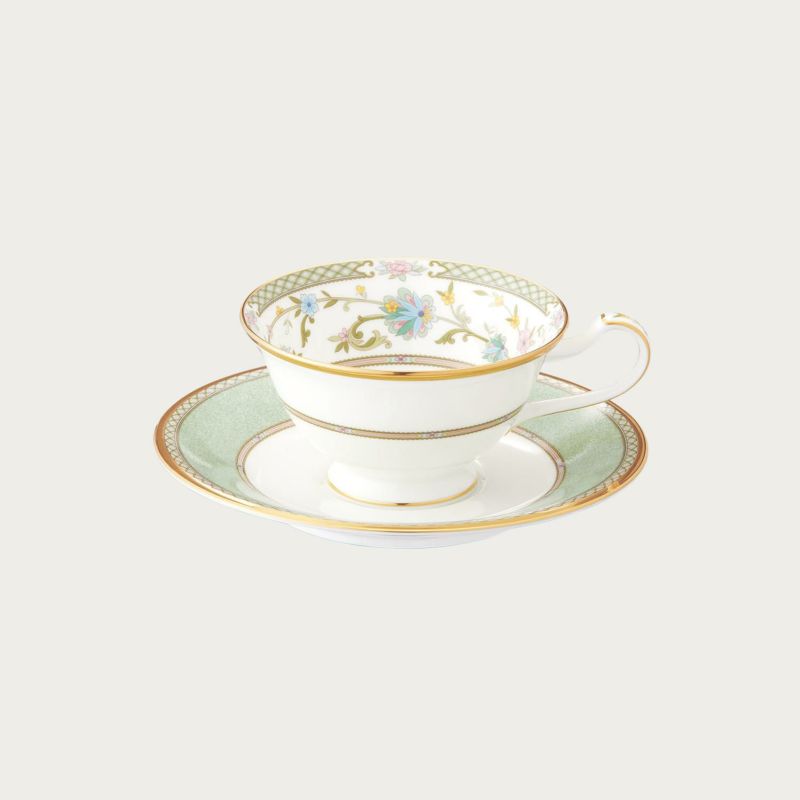 Noritake ノリ竹 ヨシノ 紅茶・珈琲碗皿 優勝杯＆平円盤 220ml 珈琲優勝杯 紅茶優勝杯 (緑であること) Y59587/9983 9983J/Y59587 （薄墨色） Y59587/9983-6 9983-6J/Y59587 （サクラ色） Y59587/9983-7 9983-7J/Y59587