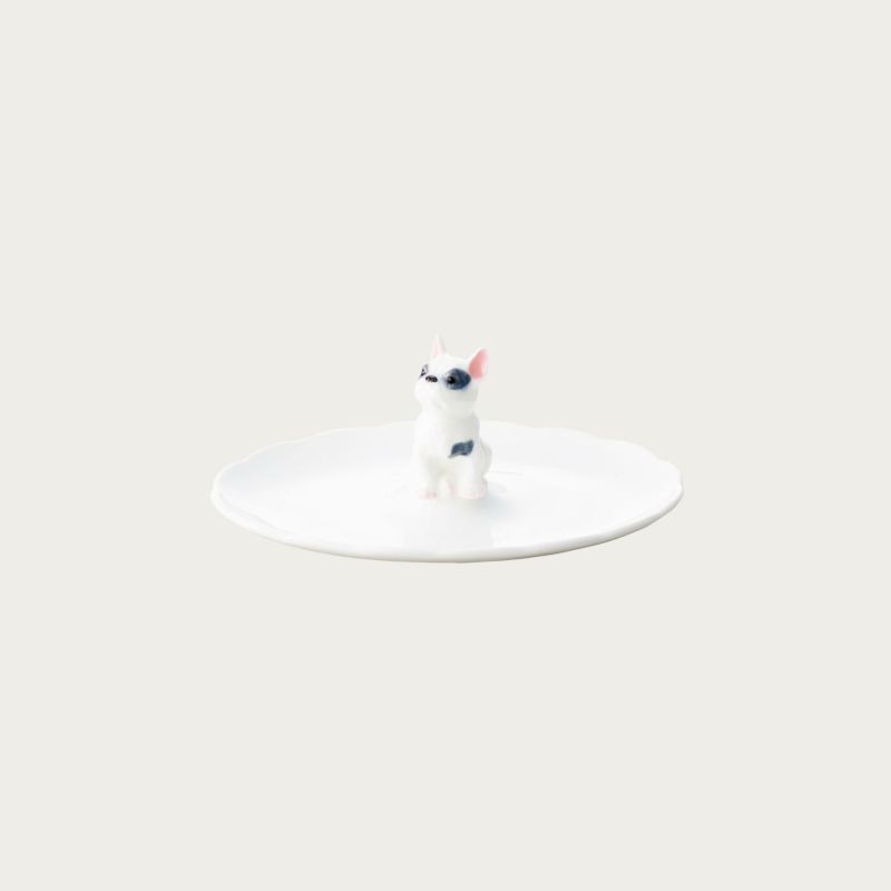 Noritake ノリタケ フィギュリン付きトレイ(楕円) No.1 中皿 (フレンチブル) T54860/AC425 AC425/T54860 (三毛猫) T54861/AC426 AC426/T54861 10,450円