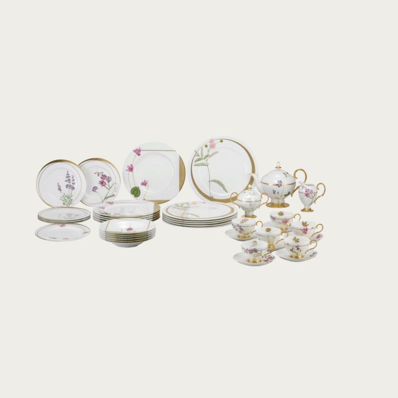 Noritake ノリタケ レディーバグ 41pcディナーセット D41/T772-16 T772-16/D41 30cm&27cm&21cmプレート、21ｃｍディーププレート、ティー・コーヒーカップ、ソーサー、ティーポット蓋・胴、シュガー蓋・胴、クリーマー