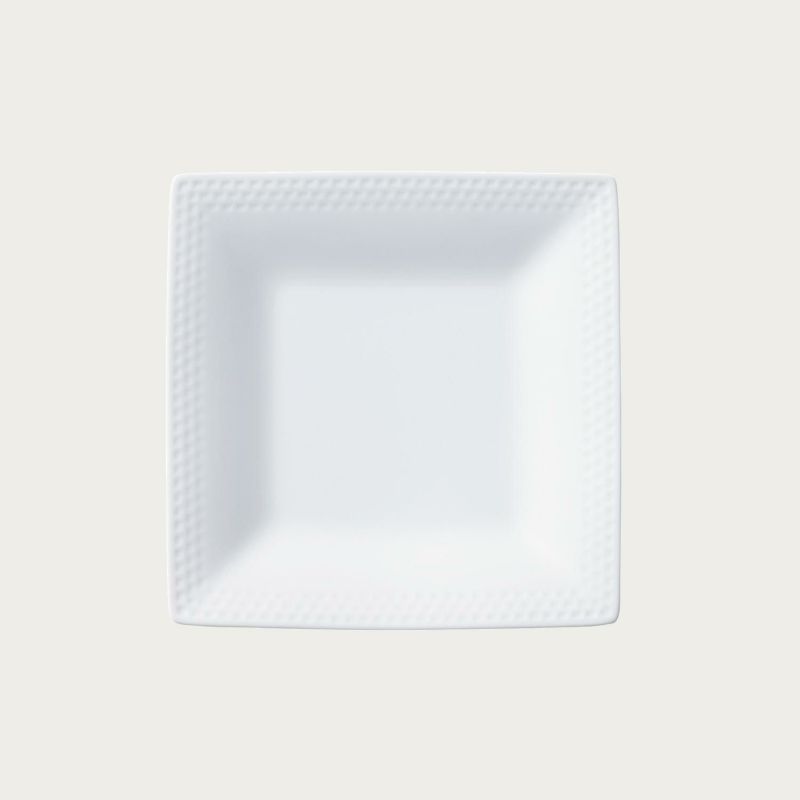 Noritake ノリ竹 リズモホワイト 19糎四角い一皿 中皿 4枚仕掛ける 5340A/1610 1610L/94540 キッチン用品・食器・調理器具-皿・プレート