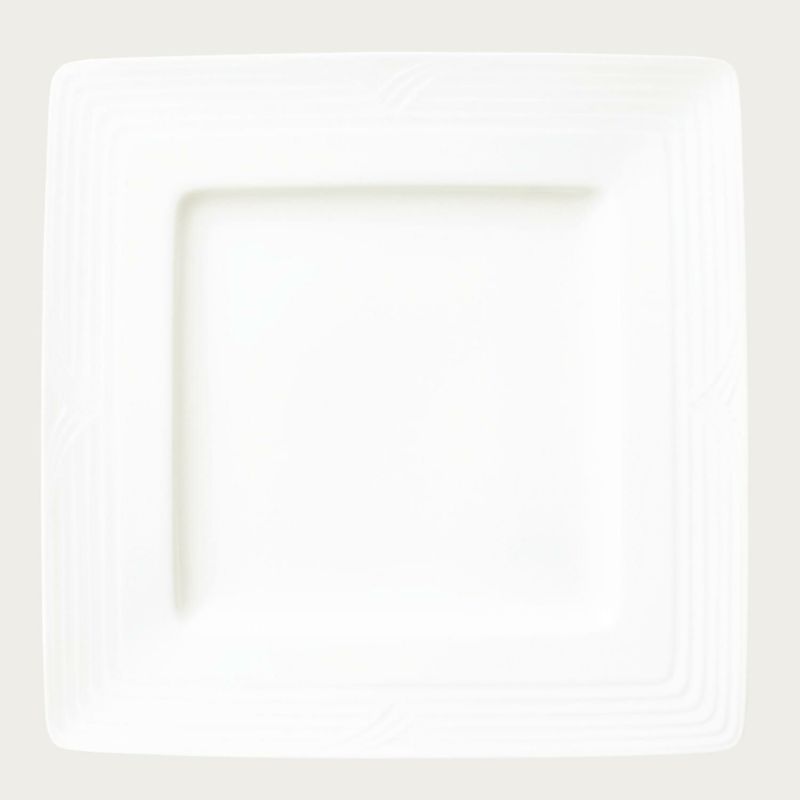 Noritake ノリタケ アークティックホワイト 26.5cmスクエアプレート 4枚セット 91502/4000 4000L/91502 大皿｜WADA TOKI
