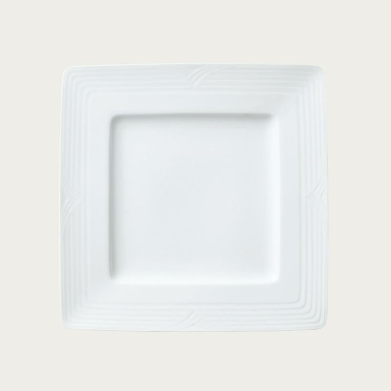 Noritake ノリタケ アークティックホワイト 20.5cmスクエアプレート 4枚セット 91503/4000 4000L/91503 大皿