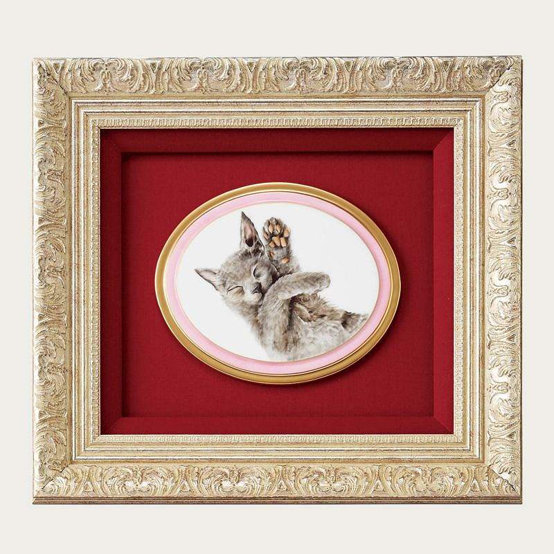 Noritake ノリタケ素描ペットオートクチュール 素描陶額（楕円陶板・大） YK059/ACP2 ACP2P/YK059｜WADA TOKI