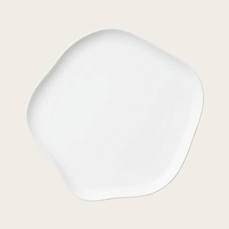 Noritake ノリタケ アトール ホワイト 23cmオーガニックフラットプレート 4枚セット 1772L/02302A 大皿