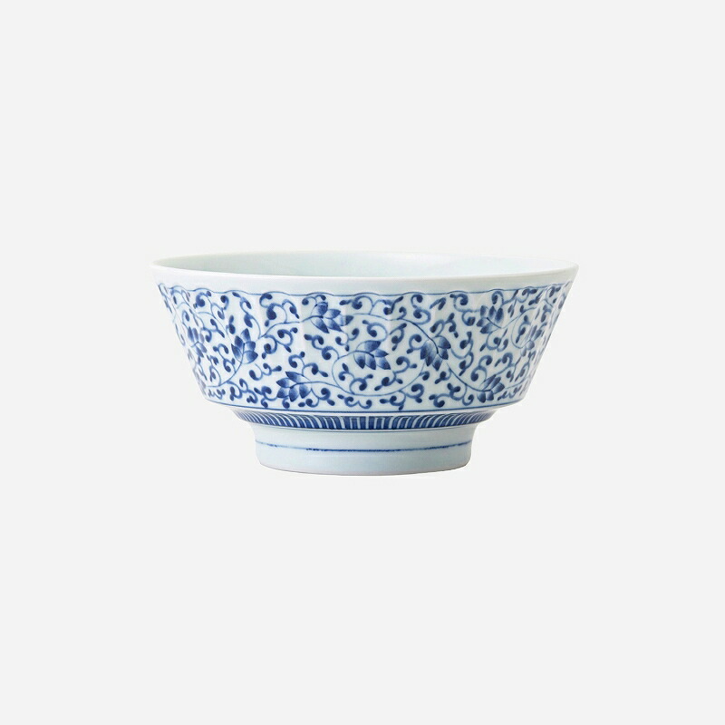 西海陶器 藍染唐草 持易丼 74205 波佐見焼 5個仕かける 食器・カトラリー・グラス-その他