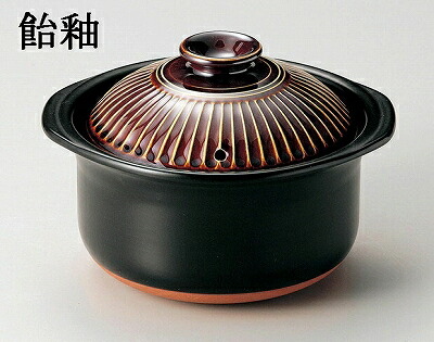 三陶 萬古焼 秋草の花(W) KIKKA(W) 秋草の花田の実鍋 5合炊き田の実鍋 田の実土鍋 飴釉 45181 粉引 41181 硝子釉 46181