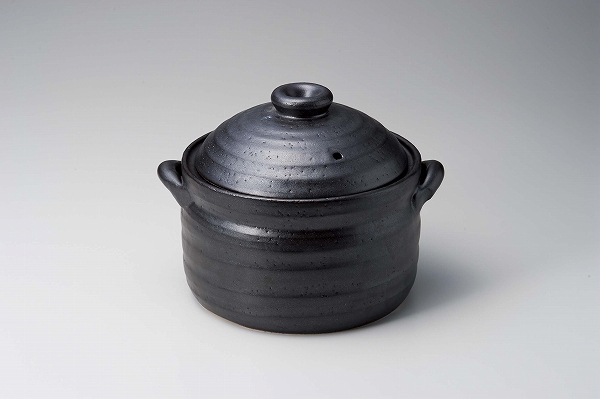 萬古焼　IH対応ご飯釜　3合炊き 34-18395.jpg