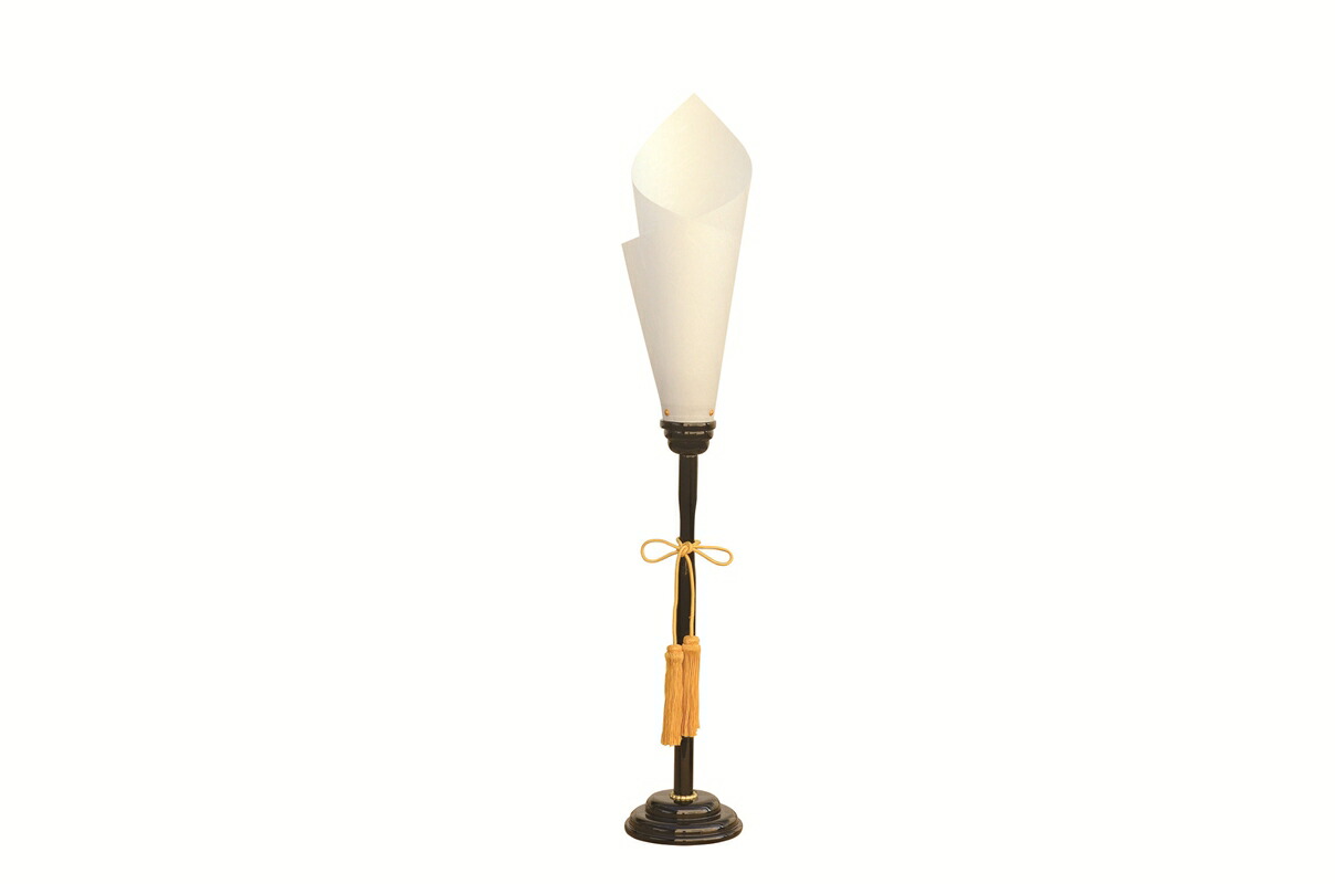 木製燭台 黒塗 H110cm 53171 しつらいの栞 Volol.6