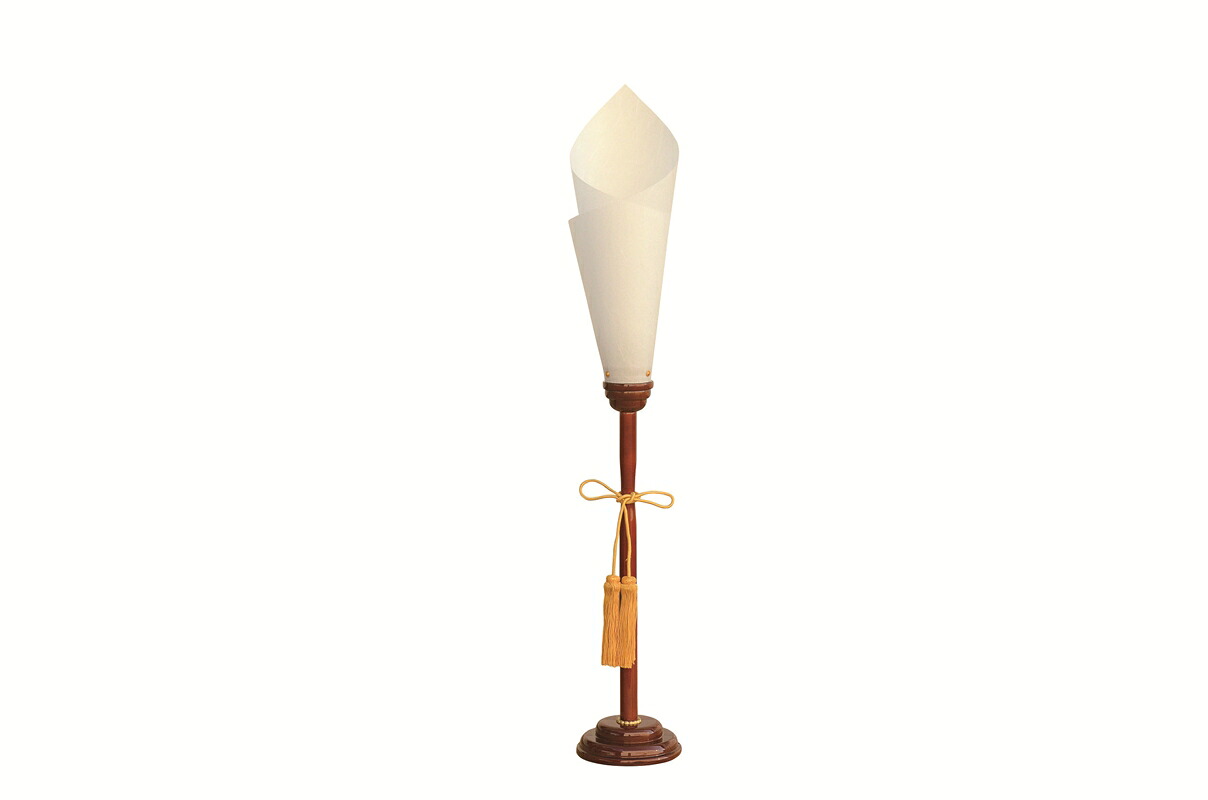 木製燭台 焼桐 H110cm 53173 しつらいの栞 Volol.6