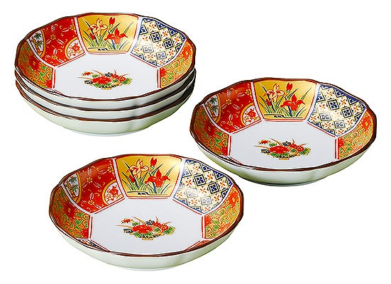 楽天市場】中皿 取り皿 セット 有田焼 染錦間取山水 銘々皿揃 （径16cm