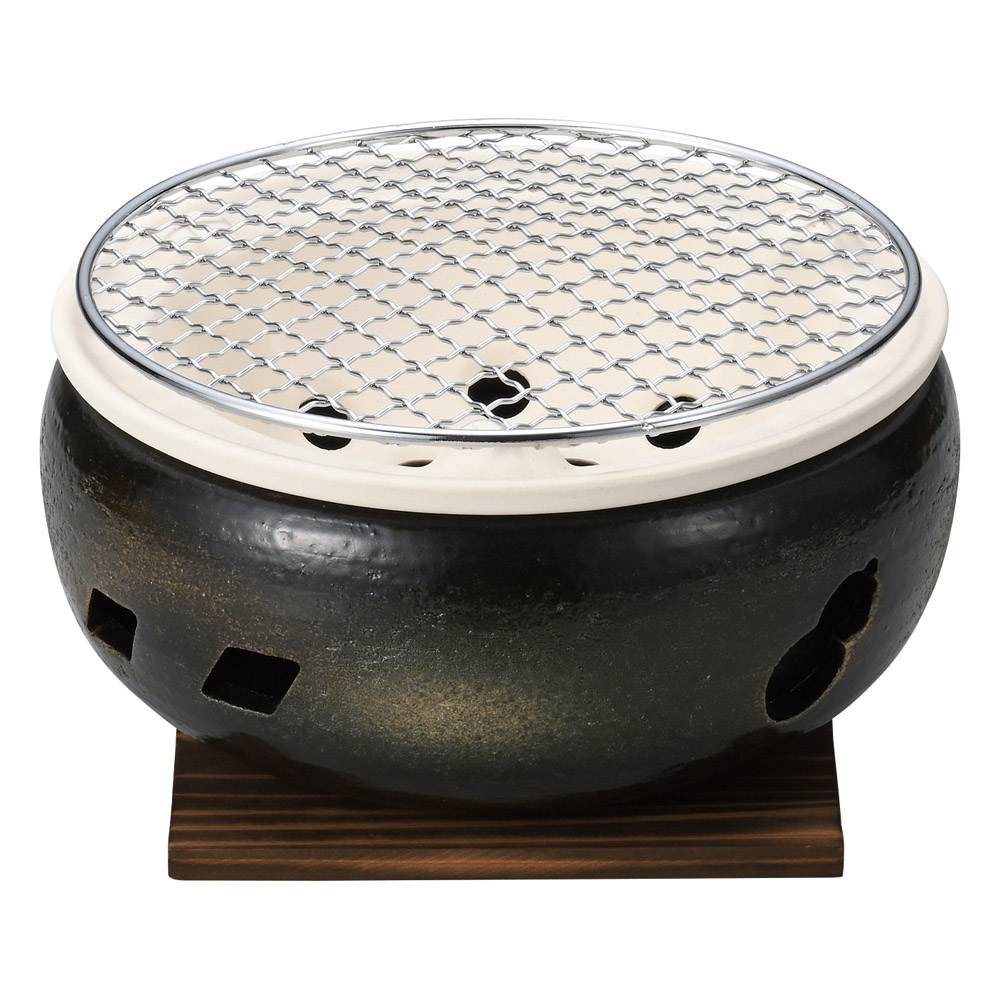 伊勢コンロ丸７号（金網・一枚板付） ス393-079 ときわ 第29集