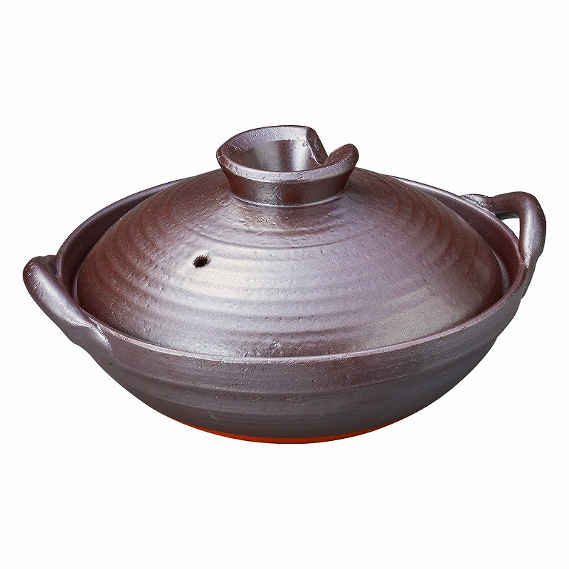 陶里 第31集 黒釉10号京形鍋 68932-481