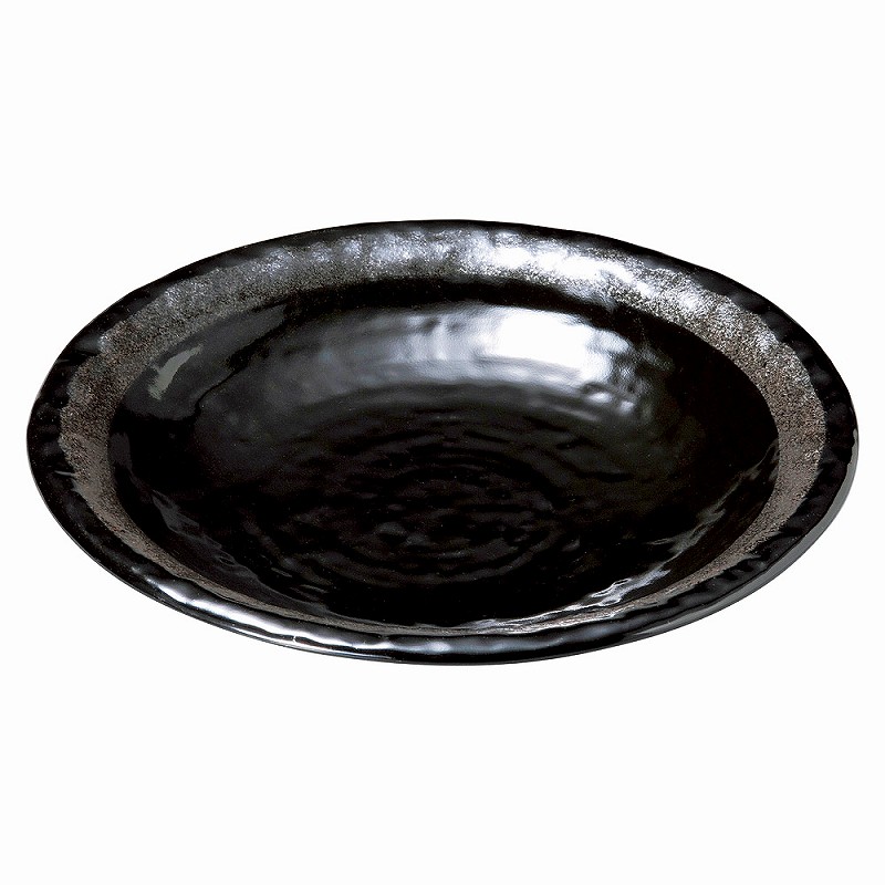 陶里 第31集 銀彩黒 石目10.0皿 77356-281