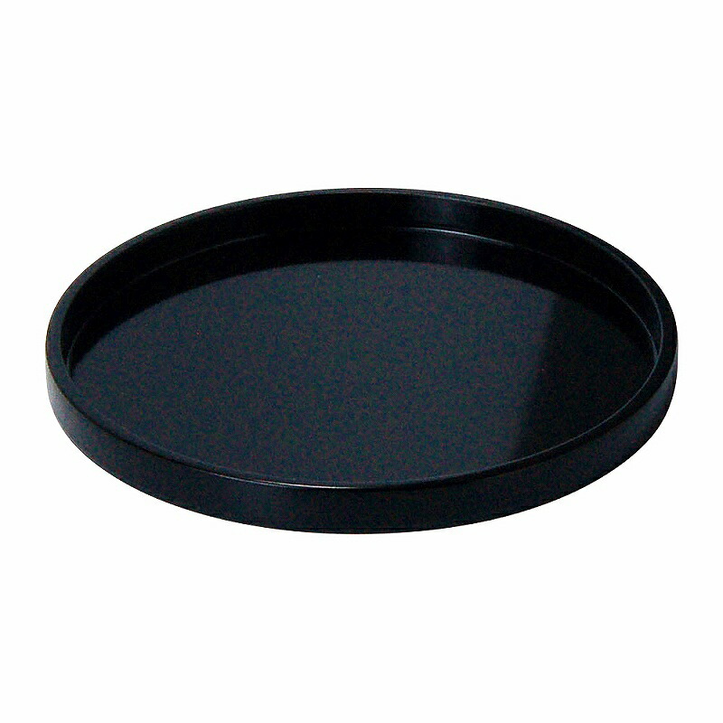 陶里 第31集 木製わっぱ丸トレイカシュー黒塗 φ15 A4733-501