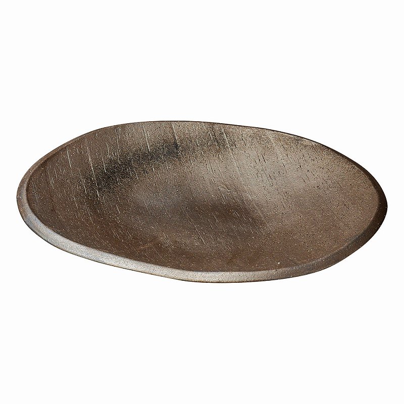 陶里 第31集 黒銀彩12.0うつり変わりお皿 28603-431 その他-キッチン用品・食器・調理器具-食器
