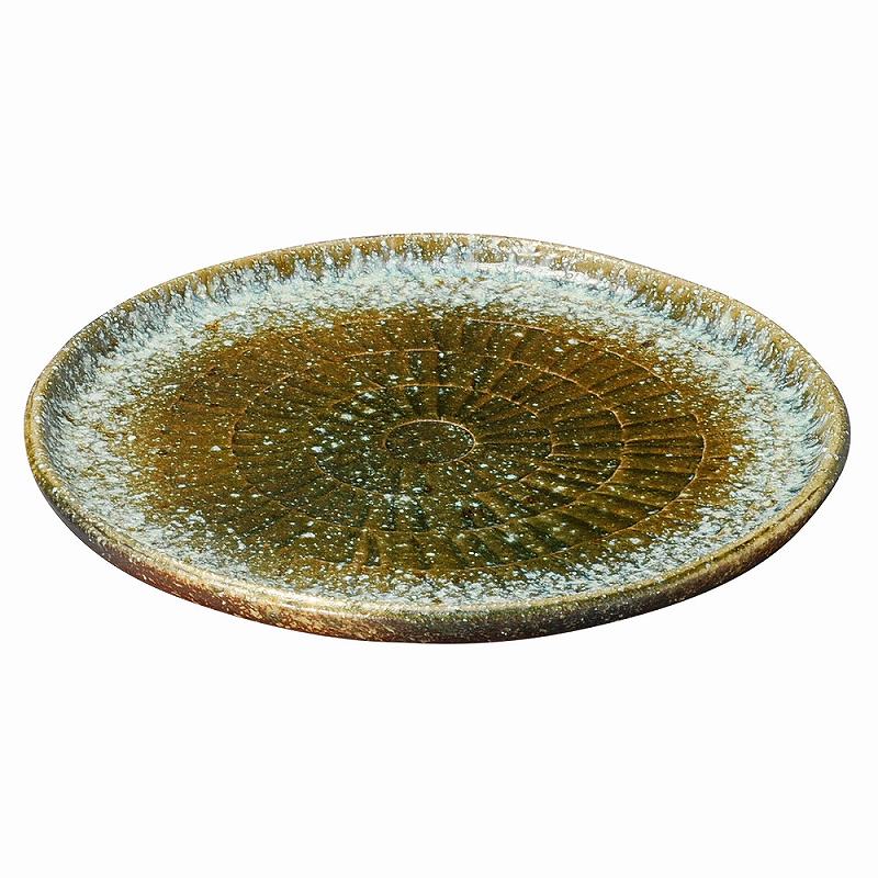 陶里 第31集 ビードロ窯変10.6丸皿 28810-431