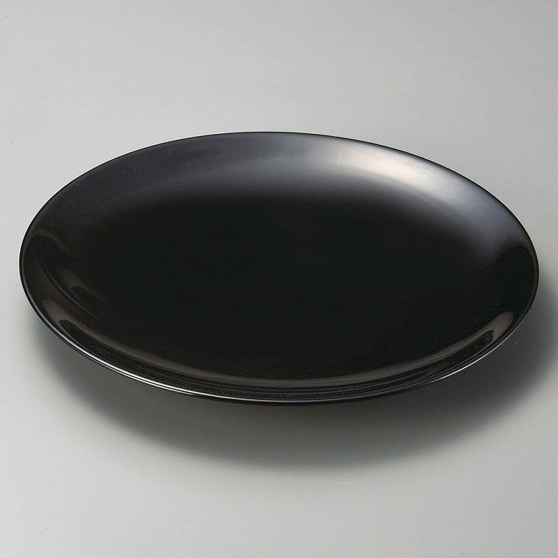 陶里 第31集 黒釉13.0丸皿 29222-481
