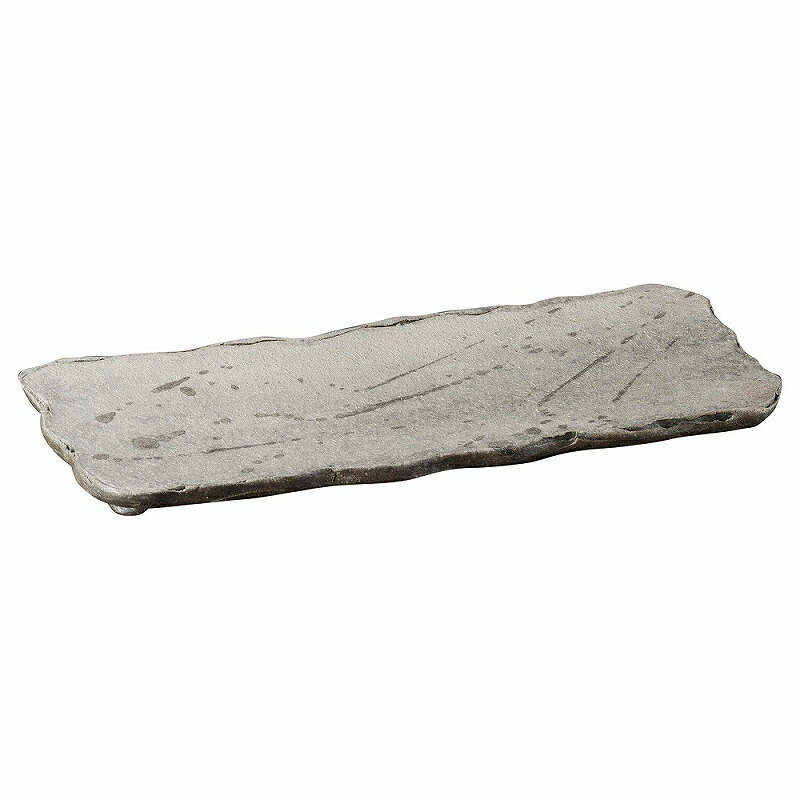 陶里 第31集 黒窯変14.0長角皿 33708-431 その他-キッチン用品・食器・調理器具