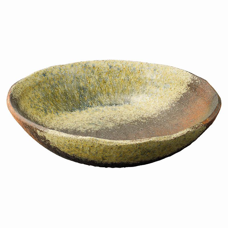 陶里 第31集 13.0火色灰釉吹大鉢 43709-431 食器・カトラリー・グラス-その他-キッチン用品・食器・調理器具
