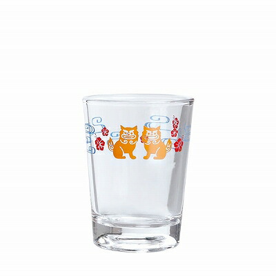 東洋佐々木ガラス 酒杯えんぎもの 杯 (シーサー柄) 90ml P-01104-J406 盃