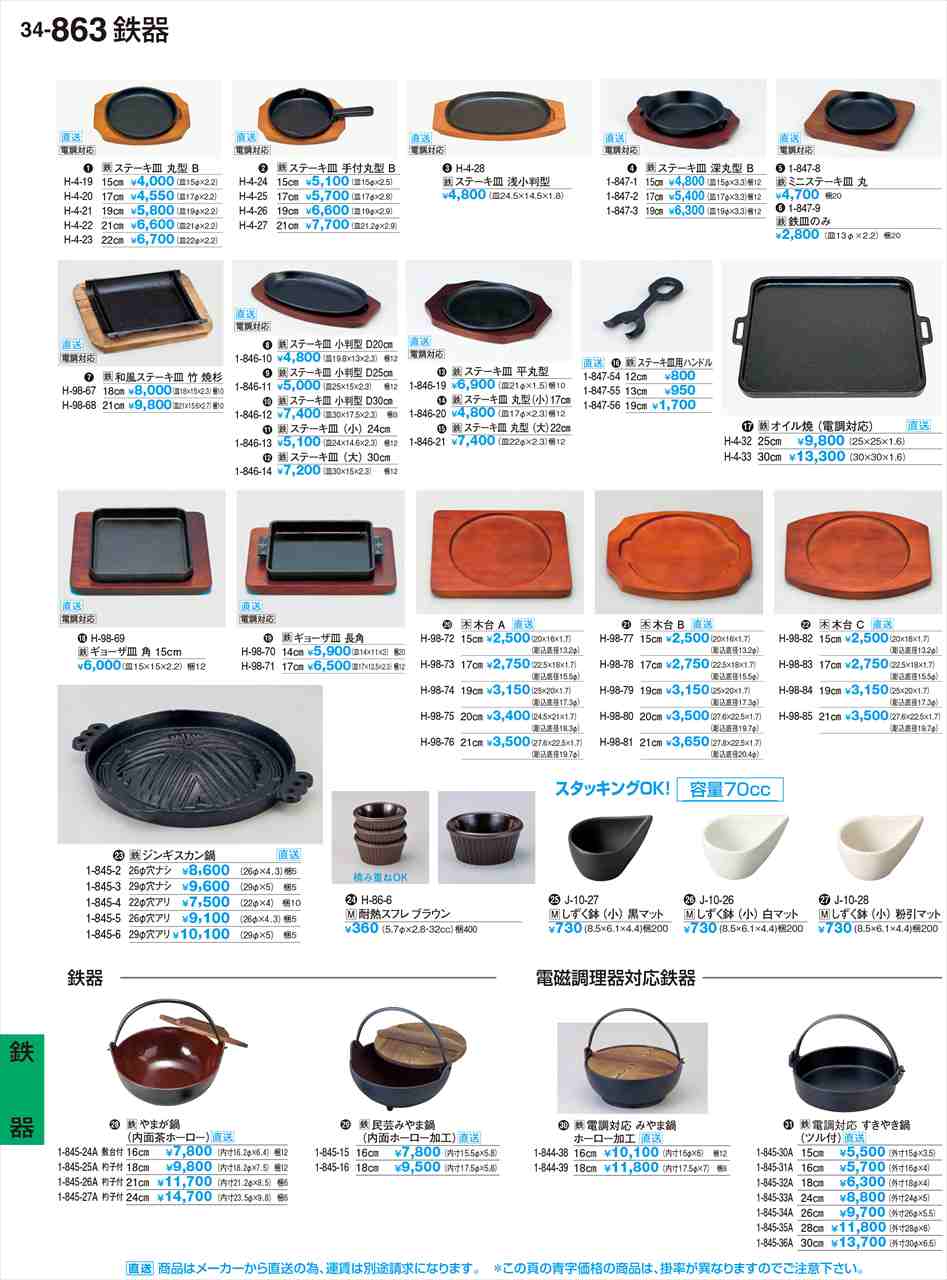 若泉漆器 ステーキ皿 手付丸型B 17cm 運賃別途 H-4-25 割烹漆器 No.34
