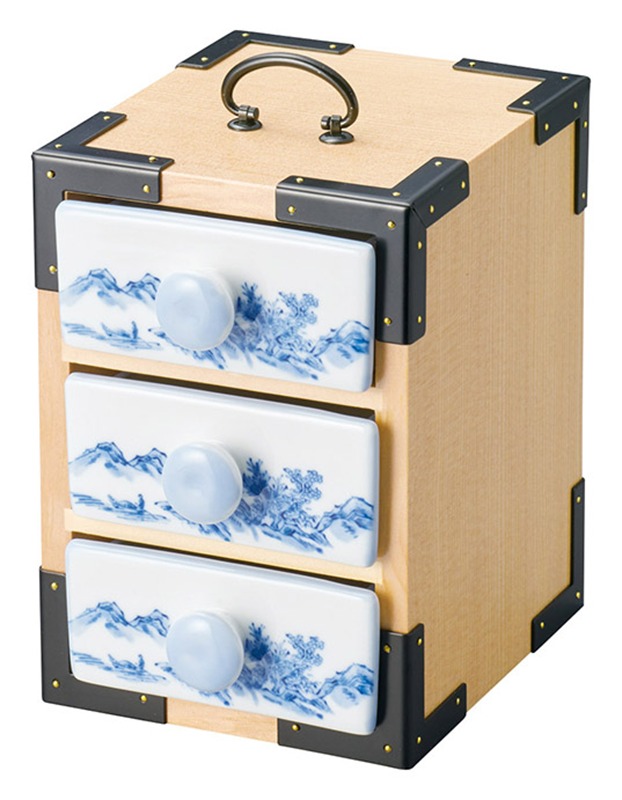 三段弁当（白木）　本体のみ 28100 YOUBI 用美 Vol.21