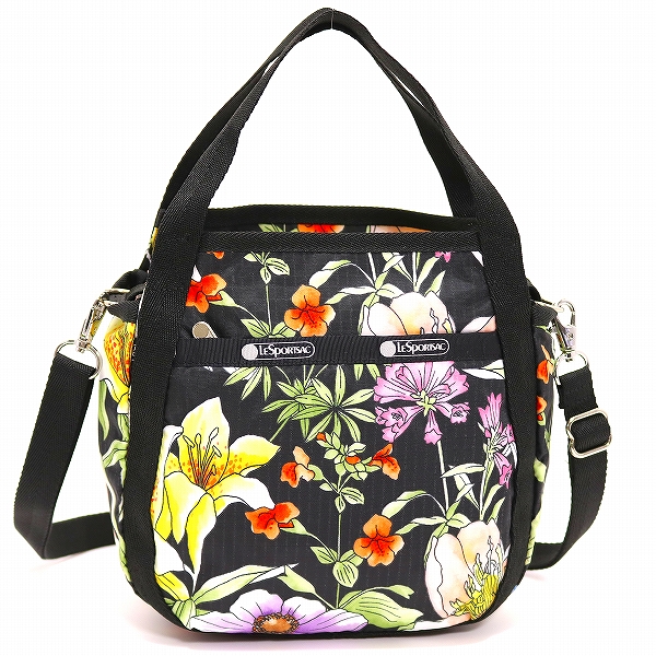 レスポートサック ショルダーバッグ Small Botanically Jenni ショルダーバッグ Small Lesportsac ショルダーバッグ メッセンジャーバッグ 軽くて丈夫なレスポートサック Noir ワダツミ