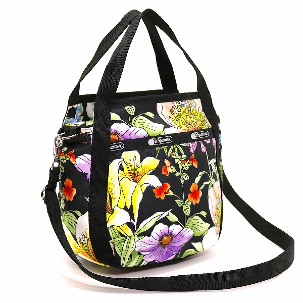 レスポートサック ショルダーバッグ Small Botanically Jenni ショルダーバッグ Small Lesportsac ショルダーバッグ メッセンジャーバッグ 軽くて丈夫なレスポートサック Noir ワダツミ