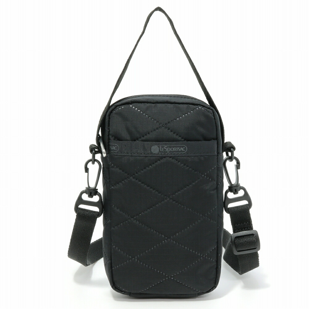 LeSportsac レスポートサック ショルダーバッグ 3505 MINI PHONE CROSSBODY  HE62 Black Cross Deboss