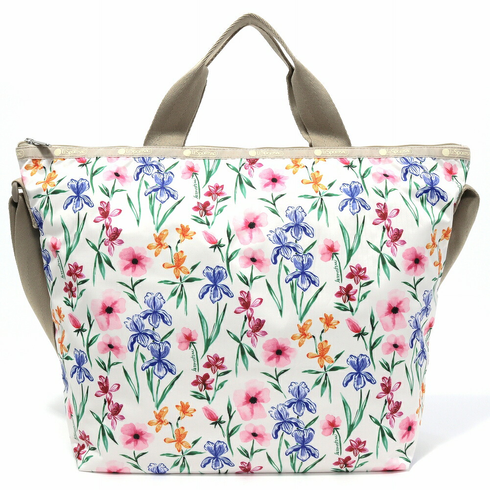 LeSportsac レスポートサック トートバッグ 4360 DELUXE EASY CARRY TOTE  HE55 Watercolor Botanical