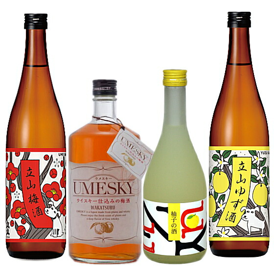楽天市場】立山梅酒・立山ゆず酒飲み比べ720ml2本セット 紀州南高梅