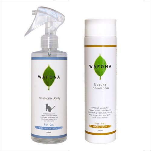 新作送料無料 Wafona 猫用 オールインワンスプレー 犬 自然派シャンプー セット 猫 兼用品 全身ケア 保湿 トイレ 除菌消臭 ペット用シャンプー Whitesforracialequity Org