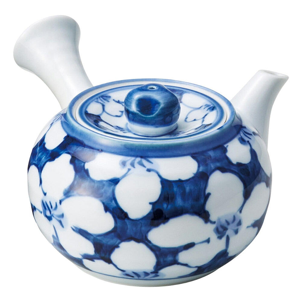 波佐見焼 桜絵 急須 手描 007-288M K607-05914 急須 茶の葉【貨物輸送無料】