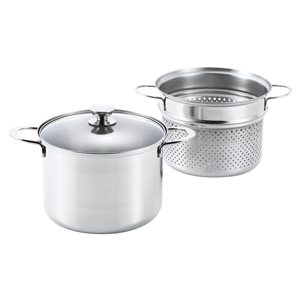 ルチェンテ IH対応パスタポット22cm LU-22P K608-04327 鍋 調理器具【送料無料】｜インテリア・寝具のお店 wagairo