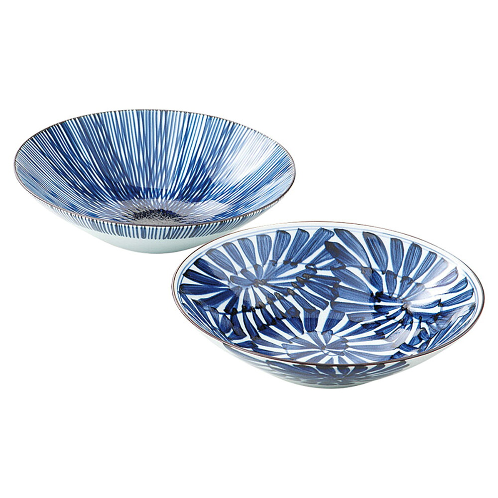 波佐見焼 古染紋 墨付き多用鉢有りの実 19199 K608-06228 食器【貨物輸送無料】