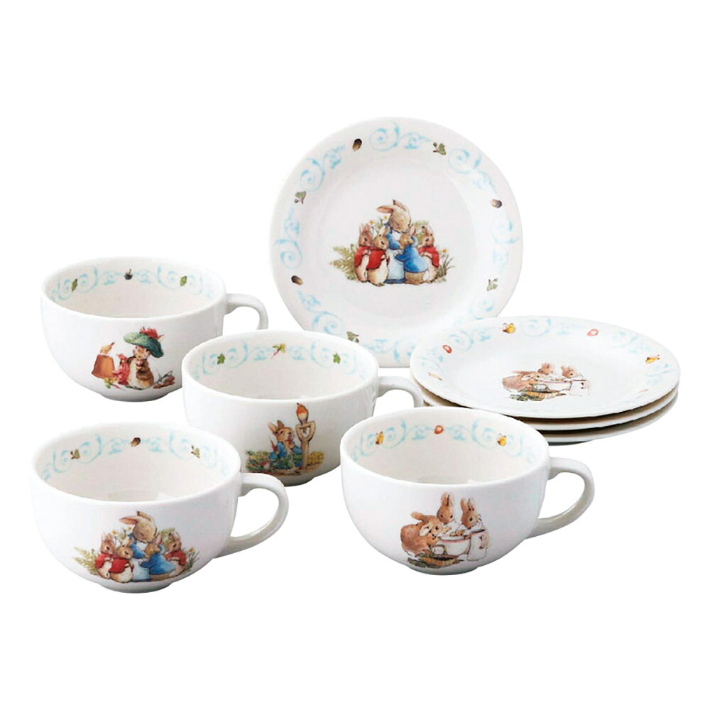 ピーターラビット スープマグ\u0026一皿書き割り PR510C-192 K608-09329 食器【貨物輸送無料】