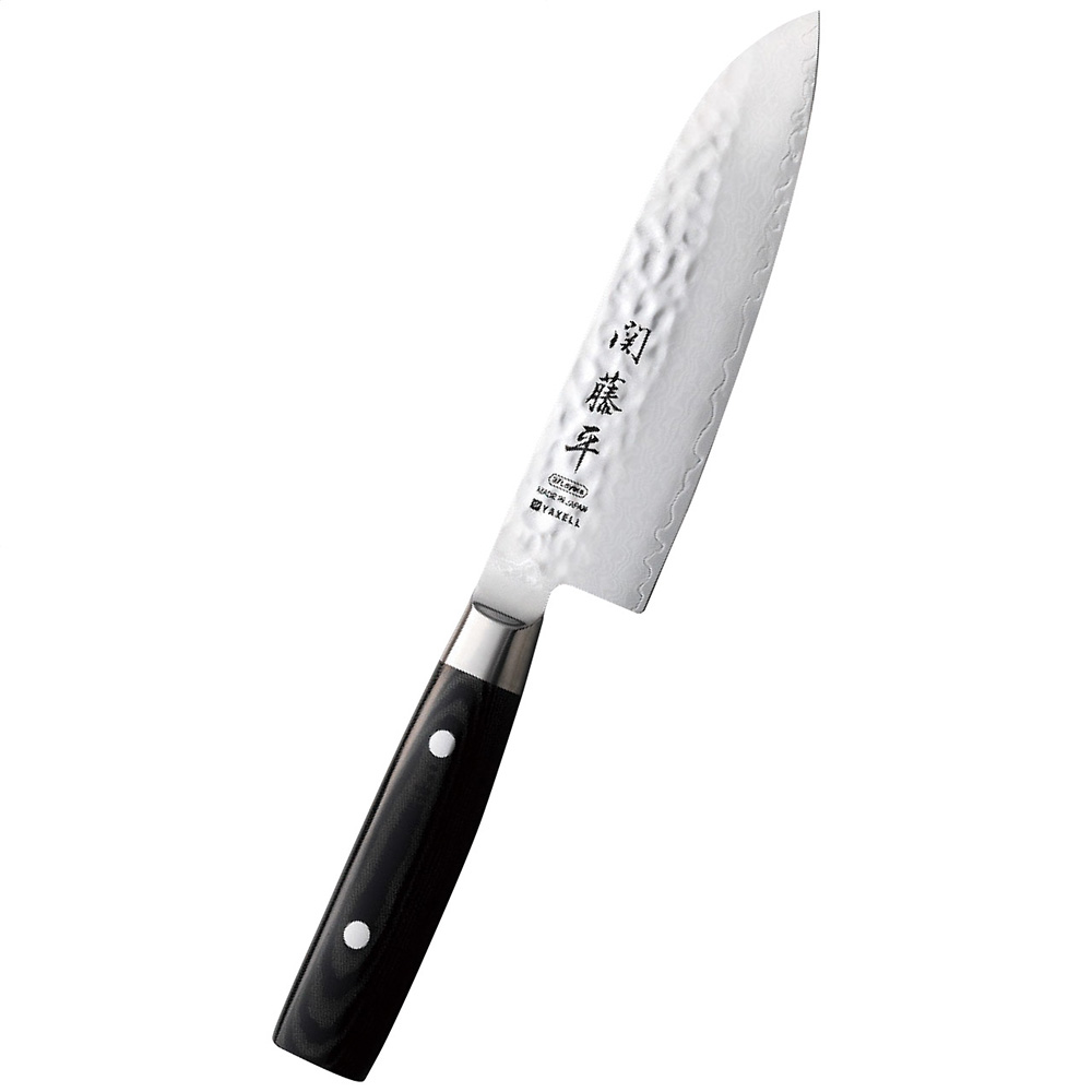 楽天市場】ダマスカス 三徳包丁 165mm 関藤平 黒耀 ヤクセル 30247