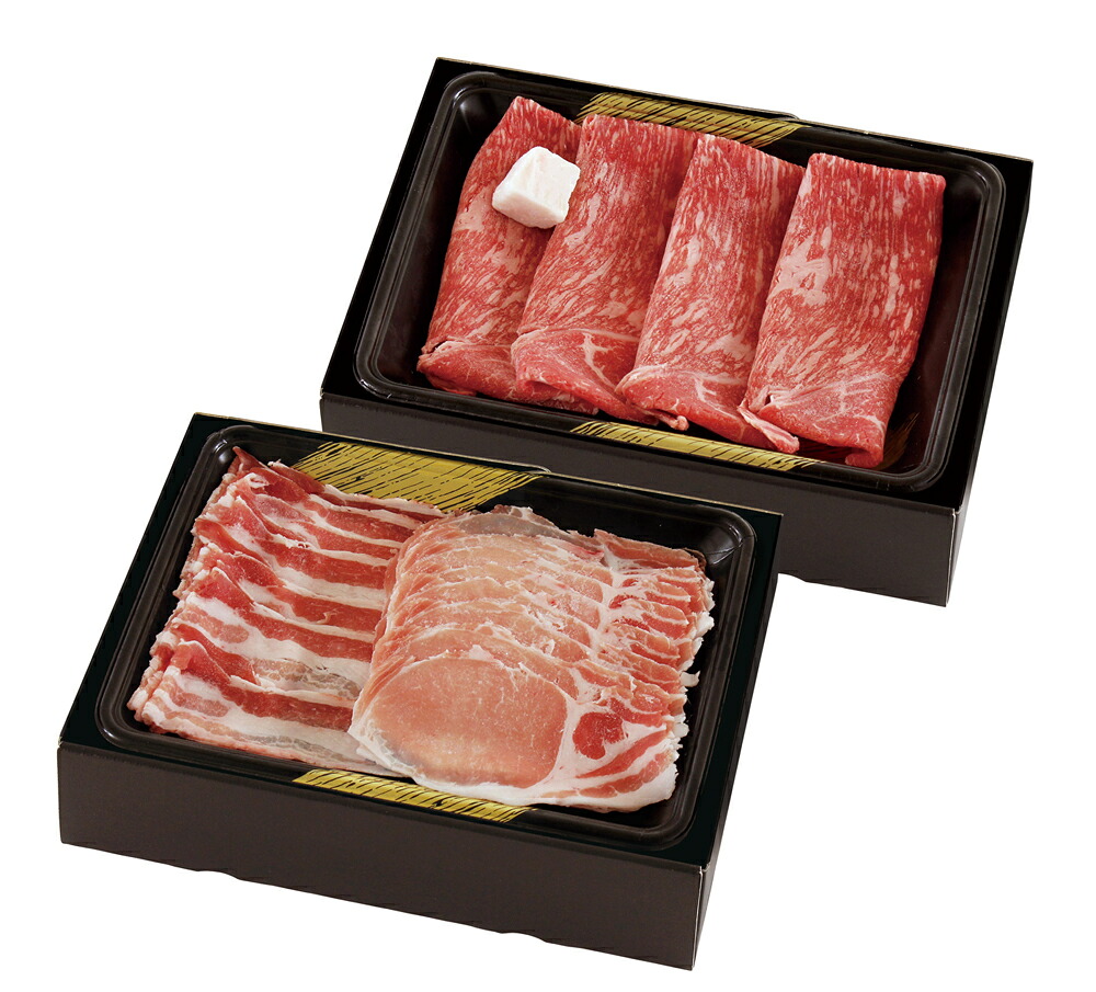 宮崎県産黒毛和牛すきやき肉とおいも豚しゃぶしゃぶ肉 RC-492 【送料無料】 / もも肉 ロース肉 バラ肉 セット お取り寄せ 通販 お土産 お祝い プレゼント ギフト おすすめ /