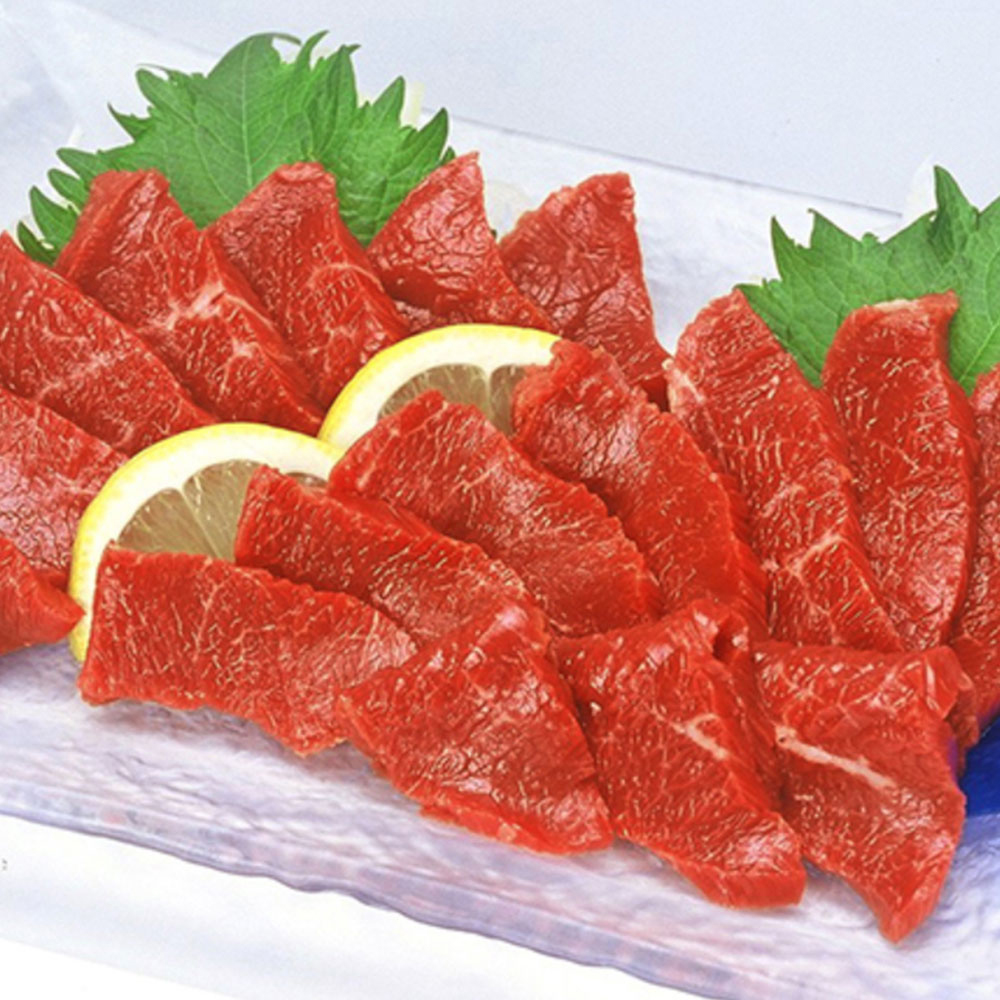 熊本 一千面白さファーム 鮮馬刺し 霜降りロースピース 送料無料 桜肉 お取り寄せ 通信販売 お贈呈 お祝い事 お土産 貰物 おすすめ Atiko Kz